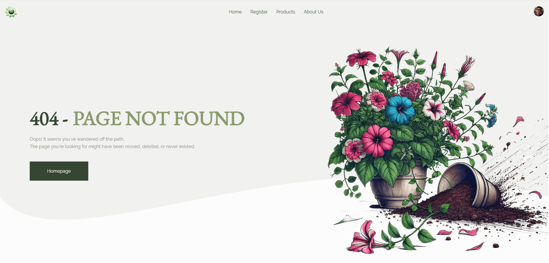 Not Found Page project image