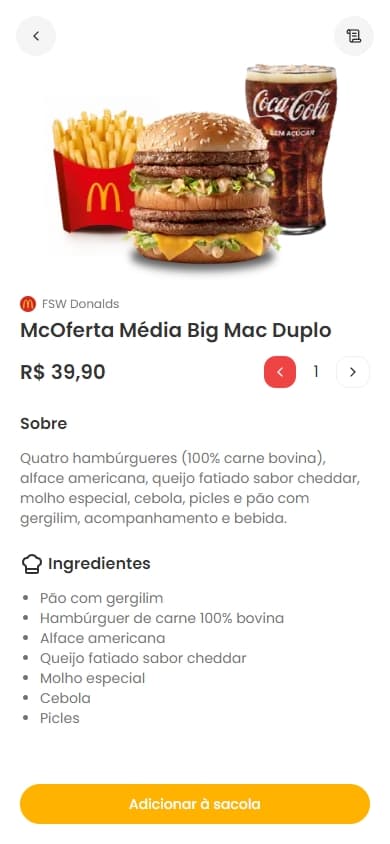 Página do Produto project image